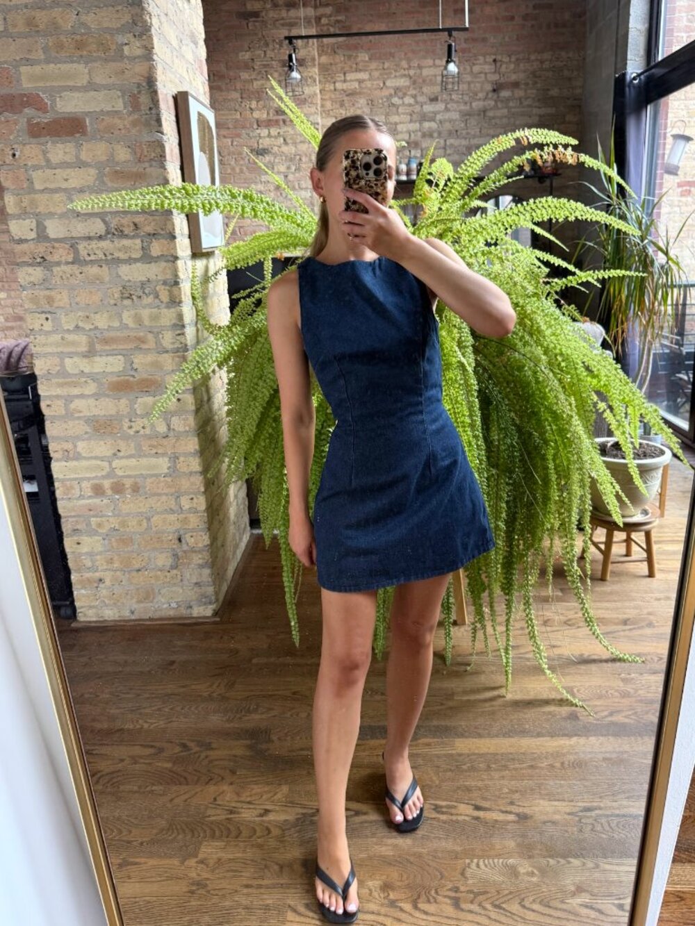 Princess Polly Ainsleigh Shift Denim Romper Dark Wash